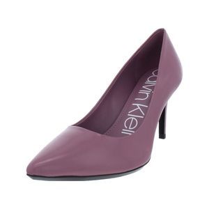 CALVIN KLEIN Womens Amethyst Purple Heel Plate Gayle Stiletto Slip On Pumps 8 M